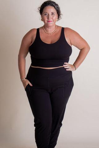 Feel So Good V Neck Yoga Top - CURVY *Final Sale*