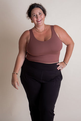 Feel So Good V Neck Yoga Top - CURVY