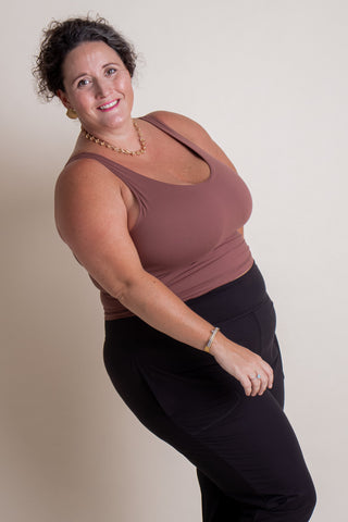 Feel So Good V Neck Yoga Top - CURVY *Final Sale*