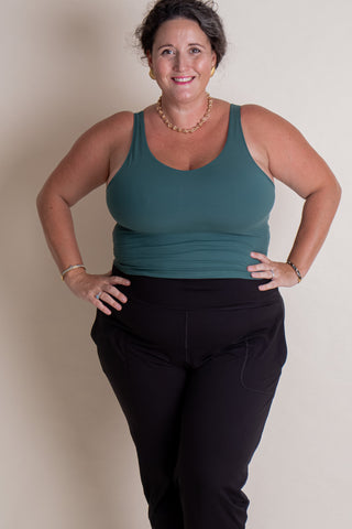 Feel So Good V Neck Yoga Top - CURVY *Final Sale*