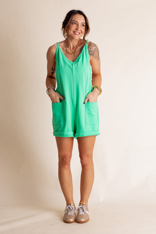 Simply Sweet V Neck Romper