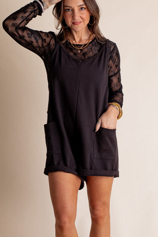 Simply Sweet V Neck Romper