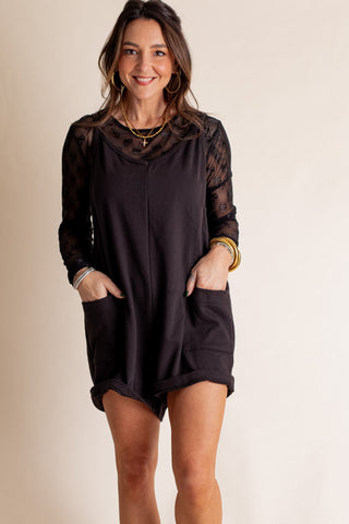 Simply Sweet V Neck Romper