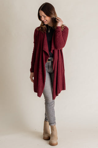 Falling In Love Draped Cardigan