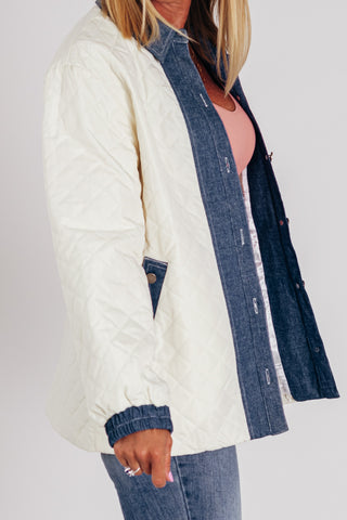 Opposites Attract Quilted Jacket *Final Sale*