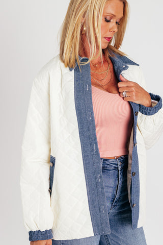 Opposites Attract Quilted Jacket *Final Sale*