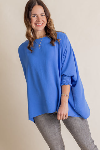 Live This Way Smocked Sleeve Top