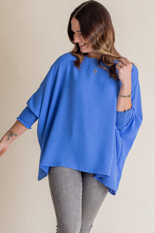 Live This Way Smocked Sleeve Top