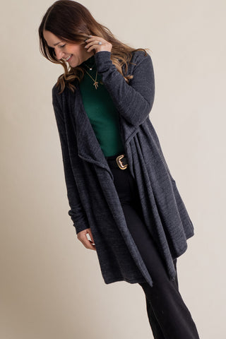 Falling In Love Draped Cardigan