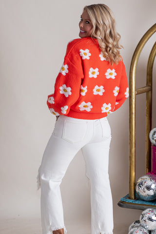 Dream Of Daisies Oversized Sweater