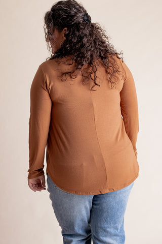 Always Kind V Neck Top - CURVY