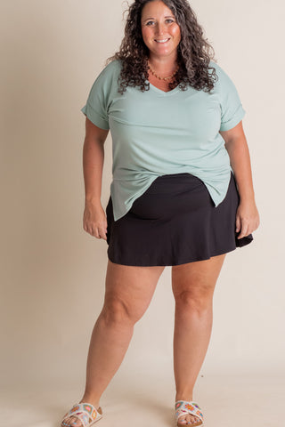 Feel So Good V Waist Skort - CURVY *Final Sale*