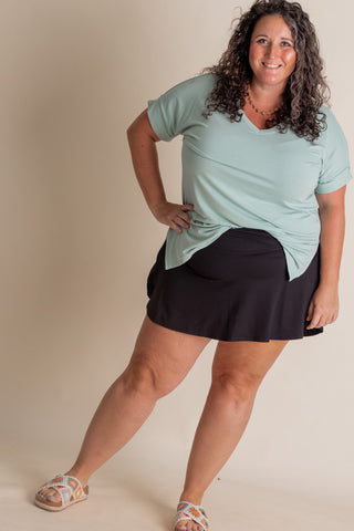 Feel So Good V Waist Skort - CURVY *Final Sale*