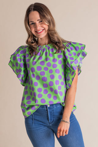 Cool Again Ruffle Sleeve Top *Final Sale*