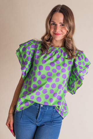 Cool Again Ruffle Sleeve Top *Final Sale*