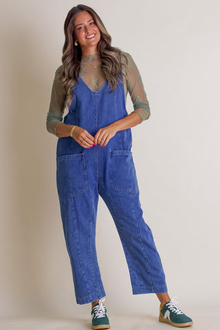 Daily Reminder Denim Jumpsuit *Final Sale*