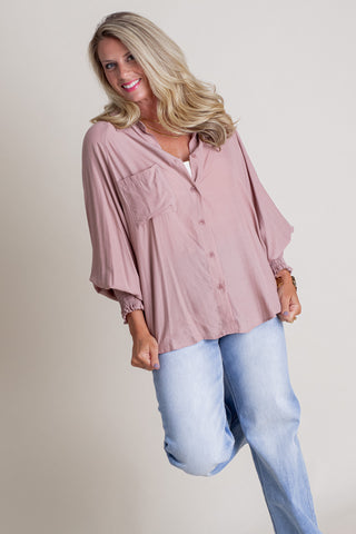 Win My Heart Button Down Top *Final Sale*