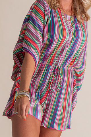 Turning Point In Tuscan Striped Romper *Final Sale*