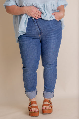 Tate High Rise Crossover Skinnies - CURVY