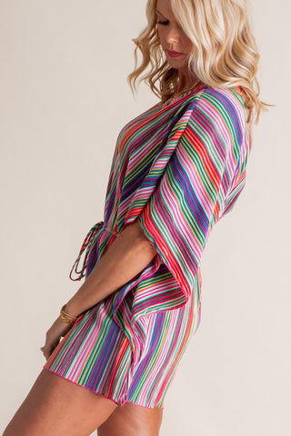 Turning Point In Tuscan Striped Romper *Final Sale*