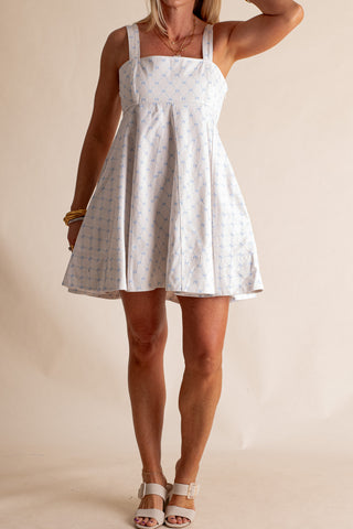 Final Bow Denim Dress