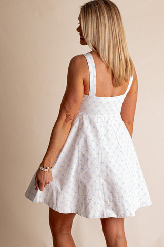 Final Bow Denim Dress