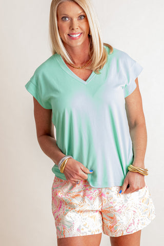 Down By The Shore V Neck Top