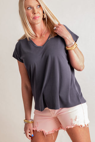 Down By The Shore V Neck Top