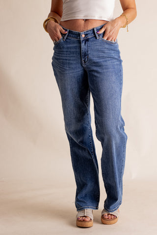 Baylor High Rise Straight Leg Jeans