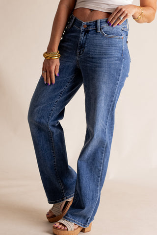 Baylor High Rise Straight Leg Jeans