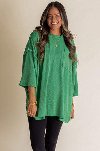 Only Go Forwards Oversized Urban Ribbed Tunic