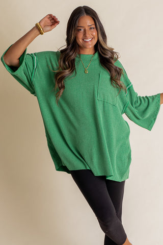 Only Go Forwards Oversized Urban Ribbed Tunic