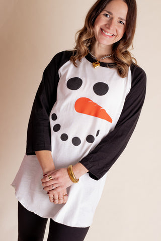 Snowman Raglan Tee *Final Sale*