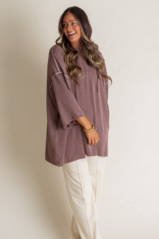 Only Go Forwards Oversized Urban Ribbed Tunic