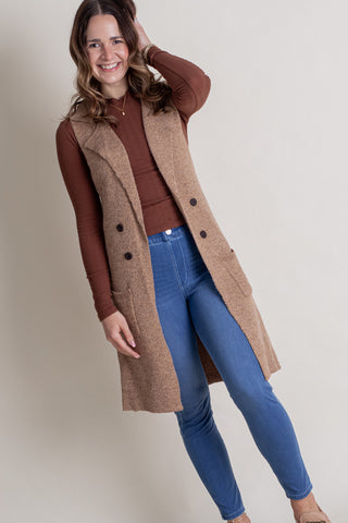 Good To Me Sleeveless Coat *Final Sale*