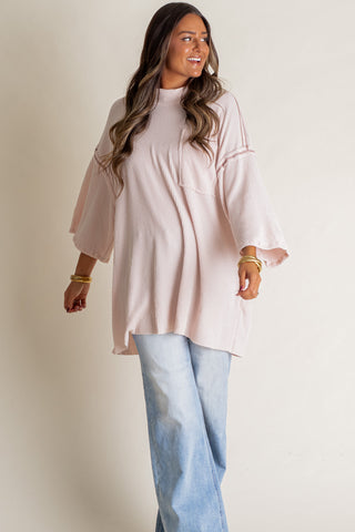 Only Go Forwards Oversized Urban Ribbed Tunic