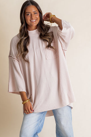 Only Go Forwards Oversized Urban Ribbed Tunic