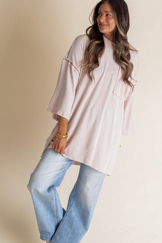 Only Go Forwards Oversized Urban Ribbed Tunic