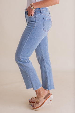 Jessica High Rise Cropped Flares