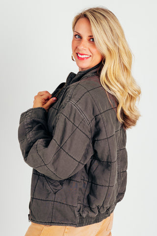 Never Alone Quilted Denim Jacket *Final Sale*