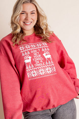 Don't Get Your Tinsel In A Tangle Sweatshirt *Final Sale*