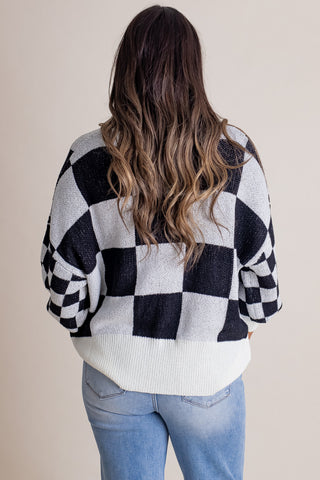 Bite The Bullet Checkered Sweater *Final Sale*