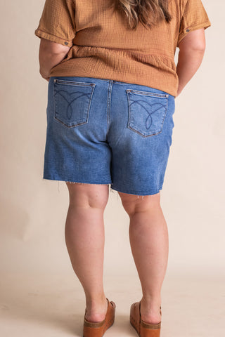 Maddie High Waist Shorts - CURVY *Final Sale*