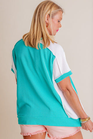 Walk The Line Color Block Top *Final Sale*