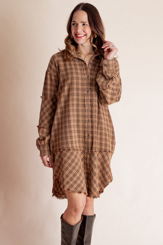 Final Stop Button Down Dress