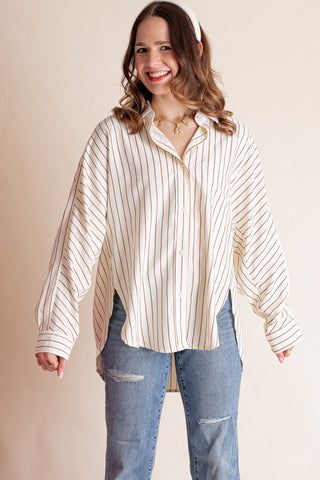 Finding My Way Button Down Top