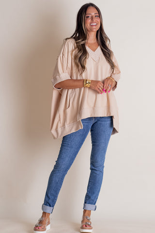 In The Wind V Neck Top *Final Sale*