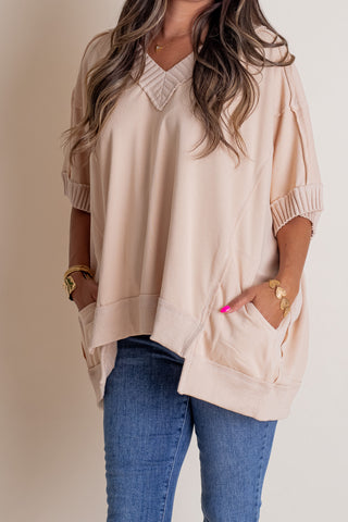 In The Wind V Neck Top *Final Sale*