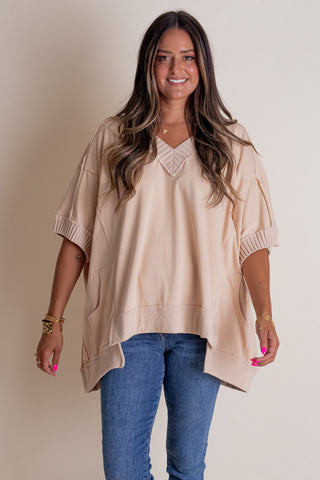 In The Wind V Neck Top *Final Sale*