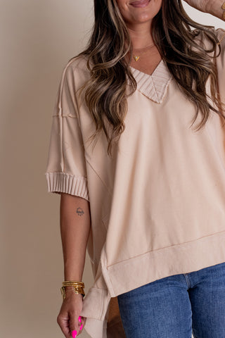 In The Wind V Neck Top *Final Sale*